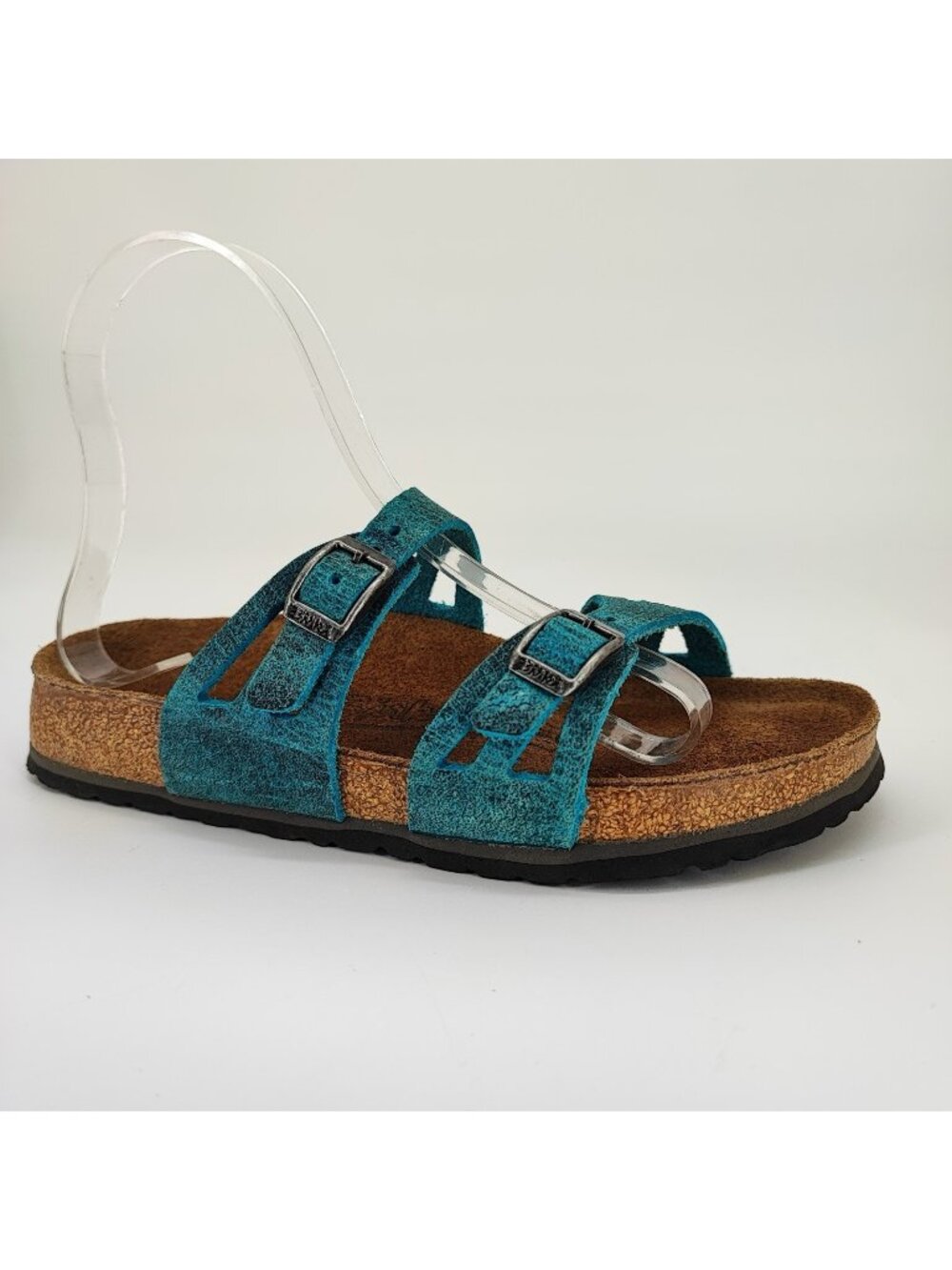 Birki's Birkenstock Women's Size 5 Turquoise Birko Flor Sandals